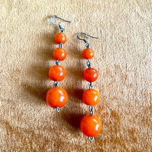 Cascading bead earring
